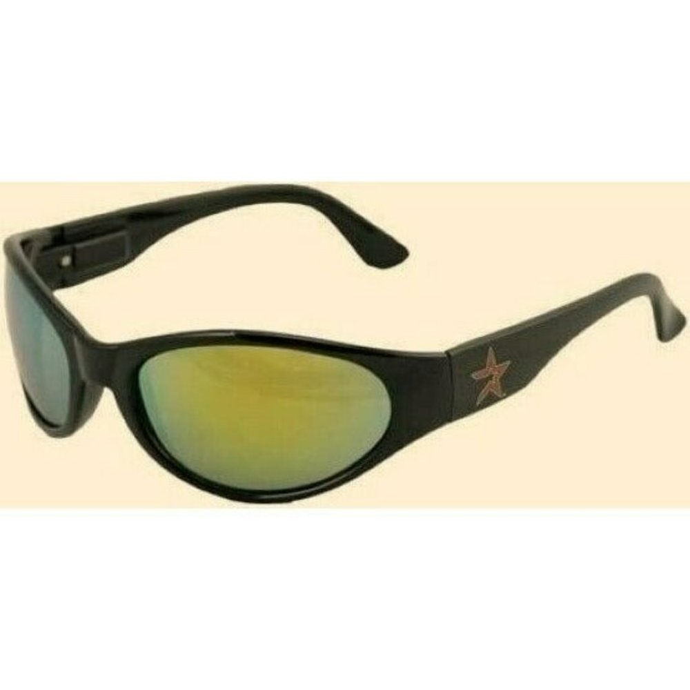 HOUSTON ASTROS SUNGLASSES SOLID BLACK UVA/UVB PROTECTION LICENSED NEW